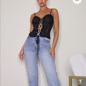 Lace up corset top size 8